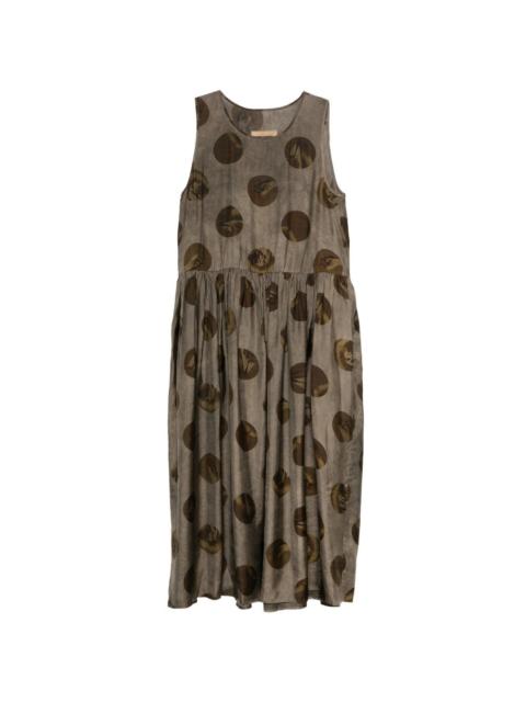 UMA WANG crew-neck midi dress