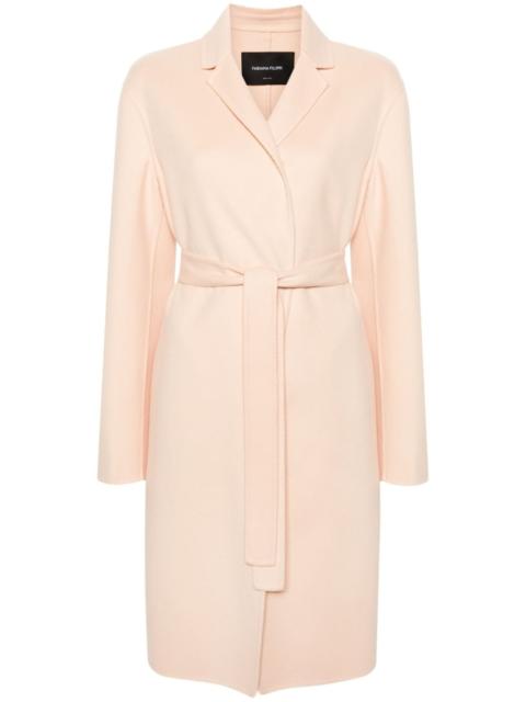 FABIANA FILIPPI belted virgin wool peacoat