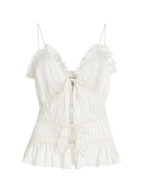 TOVE Keonie Silk Top white