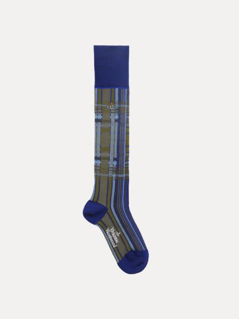 Vivienne Westwood OVERSIZED MADRAS HIGH SOCK