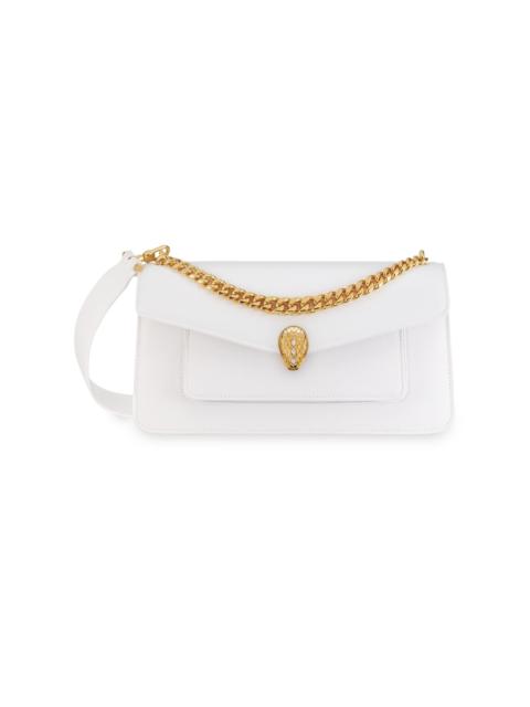 BVLGARI Women's Serpenti E/W Maxi Chain Leather Shoulder Bag - Flash Diamond