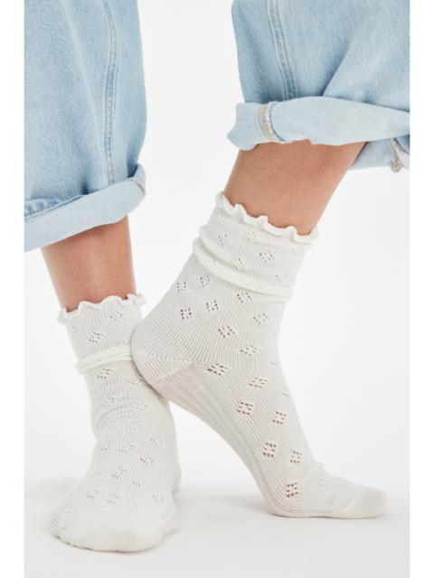 FREE PEOPLE Pointelle Ru Socks