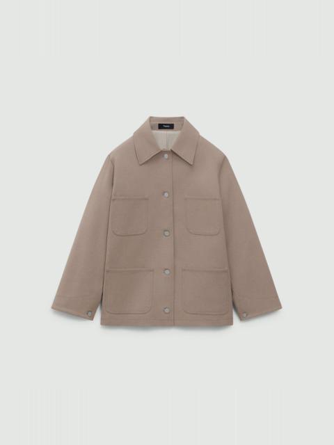 Theory Oversized Utility Jacket in Neoteric Twill