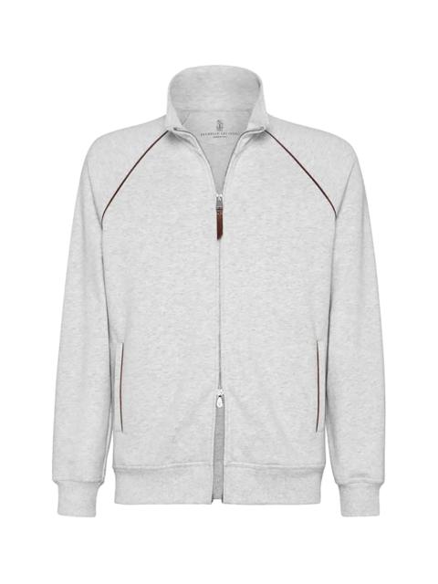 Brunello Cucinelli Zip-Up Track Jacket "Pearl" BRUN892