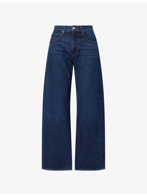 PAIGE Arellia Skimmer Barrel-Leg Denim Jeans