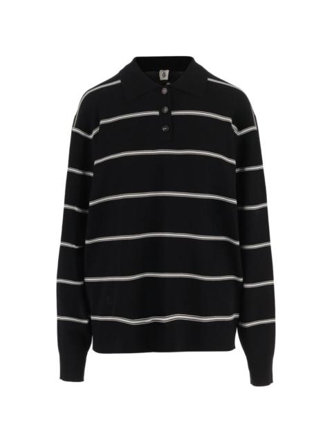 The Garment striped button-down polo