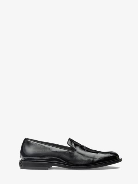 FENDI Black patent leather slippers