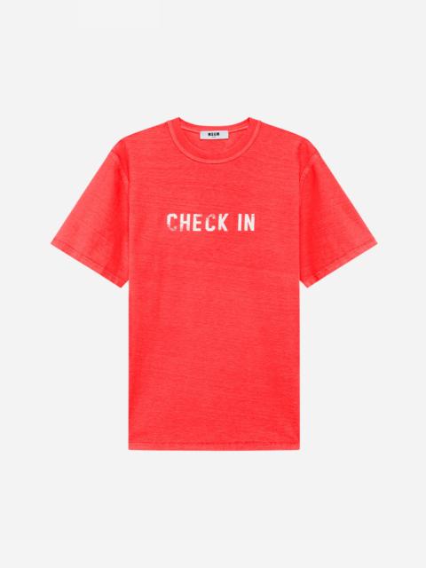 MSGM Double-face t-shirt with print