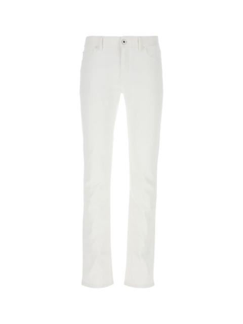 White stretch denim jeans
