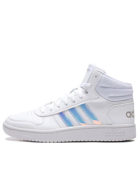 adidas (WMNS) adidas 네오 Hoops 2.0 Mid 'White Bluepurple' EH3414