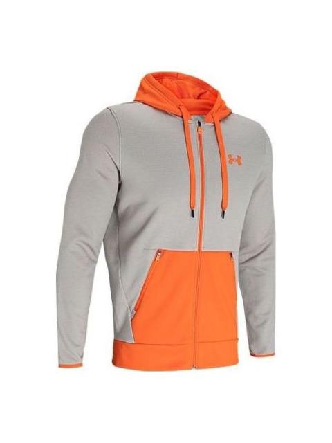 Under Armour Under Armour Fleece Textured Full Zip Hoodie 'Orange Light Brown' 1360718-200