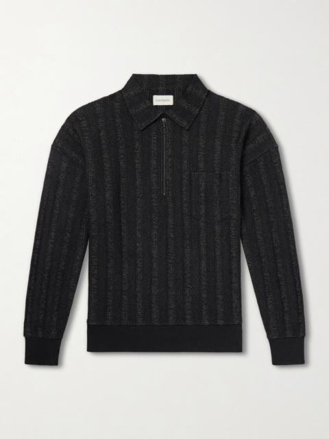Oliver Spencer Lorimer Cotton-Blend Jacquard Half-Zip Sweater