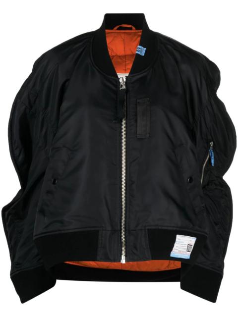 Circle Pattern Heavy Nylon Jacket