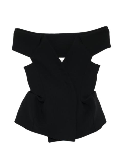 KHAITE Verone cut-out blouse