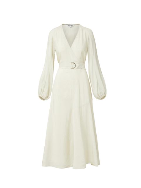 VERONICA BEARD SENECA BISHOP-SLEEVE MIDI DRESS