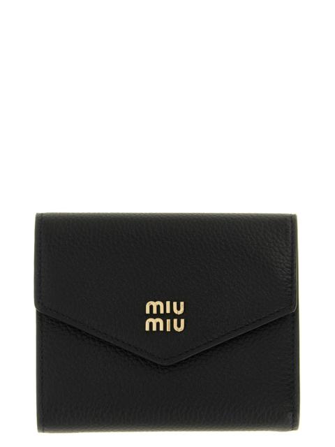 Miu Miu Miu Miu Compact Wallet - Metal Logo Detail