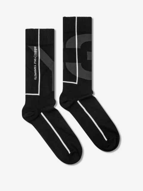 Black Classic Logo Socks