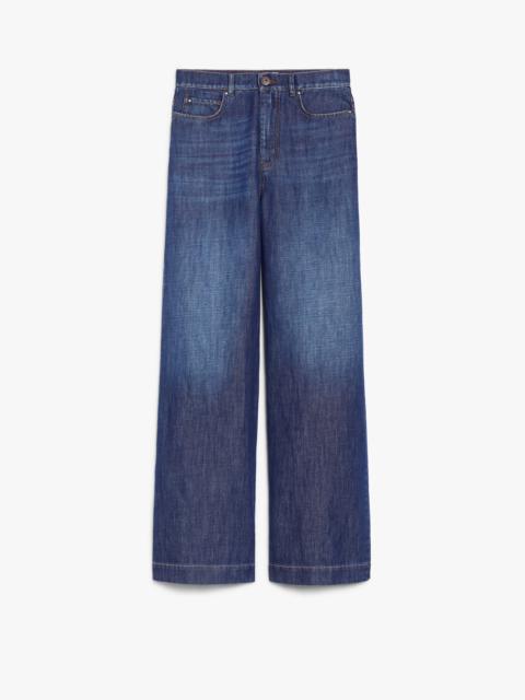 VOLPINO Linen and cotton denim jeans