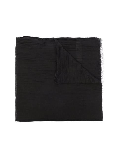 Rick Owens Sandy raw-cut scarf