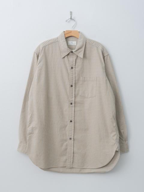 HERILL Check Work Shirt - Beige, Khaki
