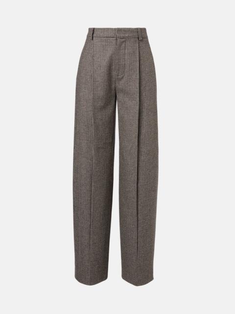 Vince Houndstooth wide-leg pants
