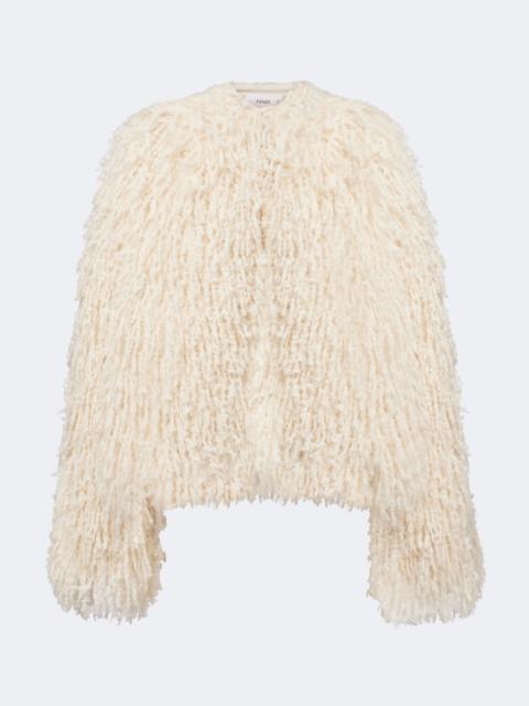 FENDI Mohair, cashmere, silk, and wool jacket