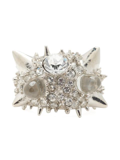 Collina Strada SILVER CLEAR ALIEN SPIKE RING
