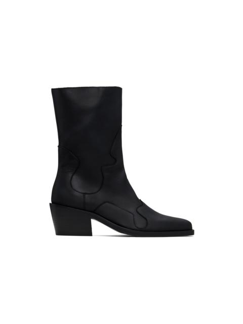 ECKHAUS LATTA SSENSE Exclusive Black Cowboy Boots