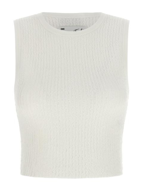 ELISABETTA FRANCHI Ribbed Crop Top