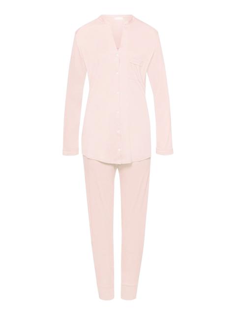 HANRO Pure Essence Button Front Soft Cotton Pajama Set