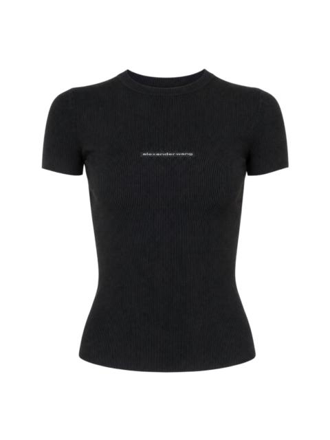 Alexander Wang Short Sleeve Crewneck Top