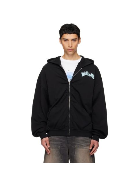We11done Black Angel Rock Zip-Up Hoodie