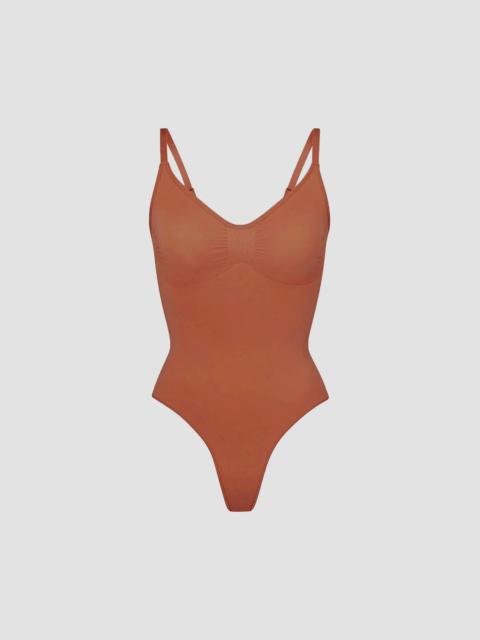 SKIMS Women's Seamless Sculpt Thong Bodysuit - Bronze
