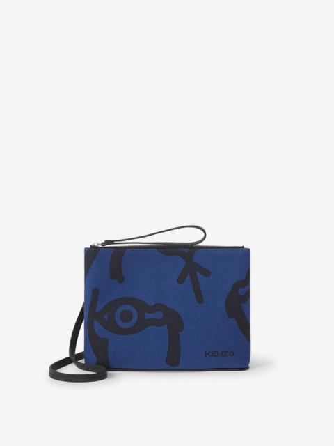 KENZO KENZO Arc canvas pouch and shoulder strap