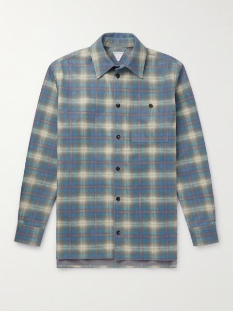 Bottega Veneta Checked Leather Shirt