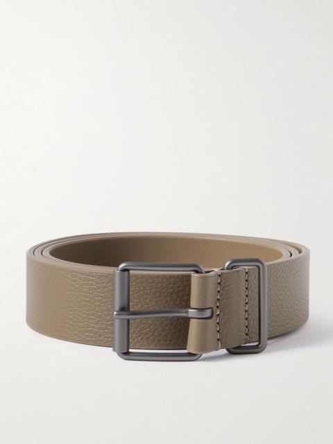 Anderson's 3cm Full-Grain Leather Belt Taupe
