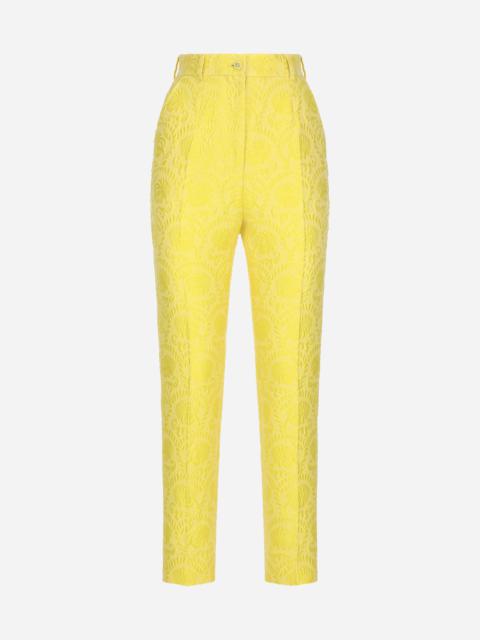 Dolce & Gabbana Tailored floral jacquard pants