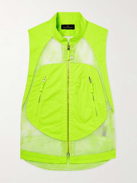 Stone Island Shadow Project Ripstop-Panelled Cotton-Blend Twill Gilet