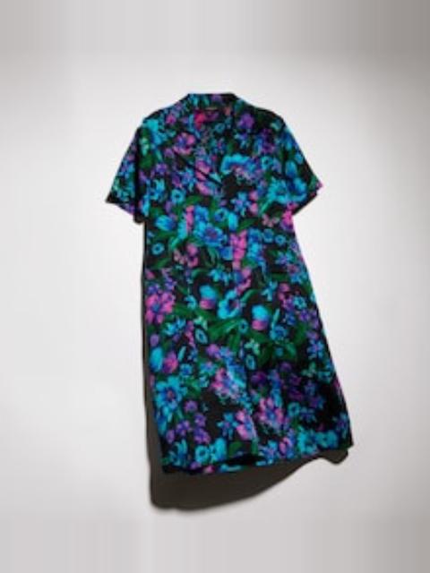 GUCCI Printed silk jacquard chemisier dress