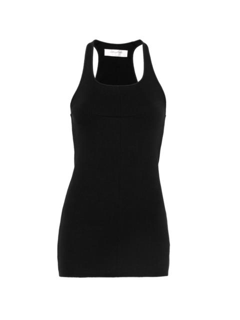 Matières Fécales seam-detail ribbed tank top