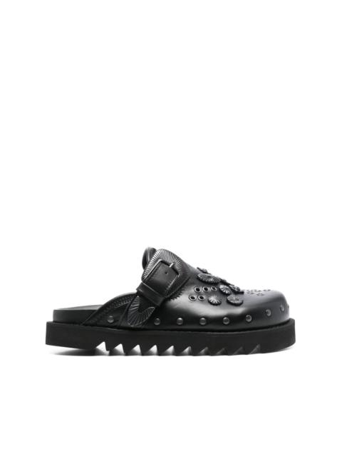 TOGA PULLA eyelet-metal mules