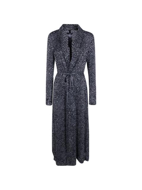 SAPIO devoré belted coat