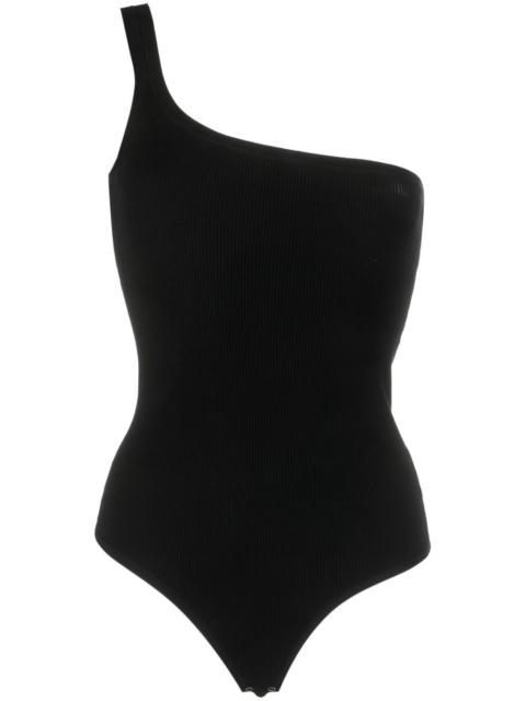 MICHAEL KORS COLLECTION one-shoulder ribbed-knit bodysuit