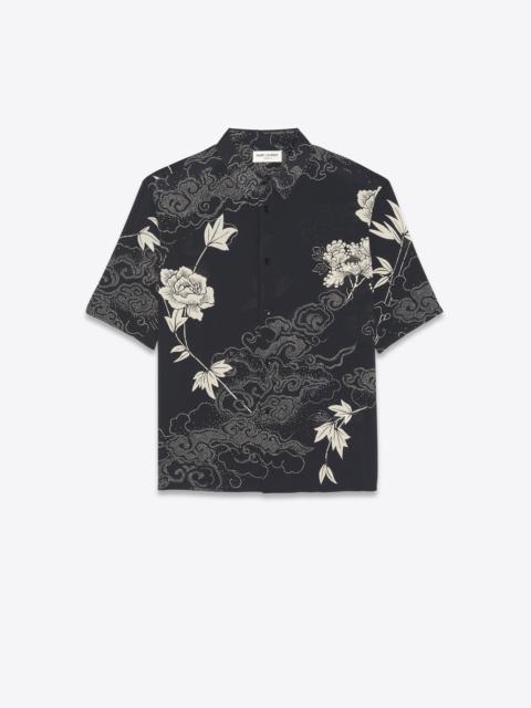 SAINT LAURENT shirt in printed viscose
