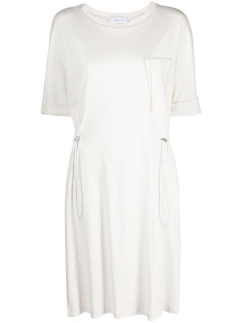FABIANA FILIPPI drawstring-waist cotton T-shirt dress