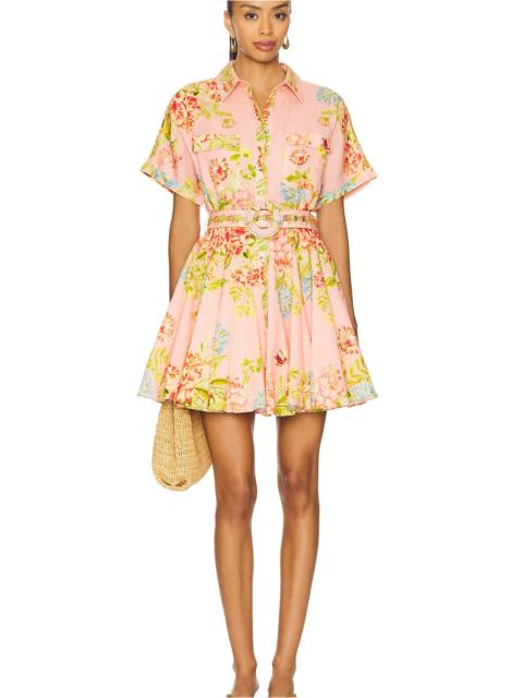 HEMANT & NANDITA Short Dress With Buckle Belt