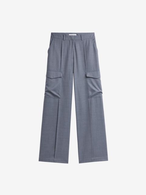 The Frankie Shop Delian Cargo Pants - Grey Melange