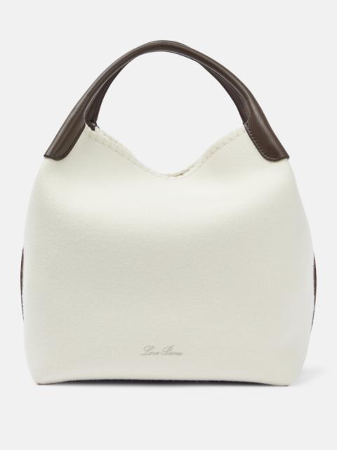 Loro Piana Bale Large leather-trimmed bucket bag