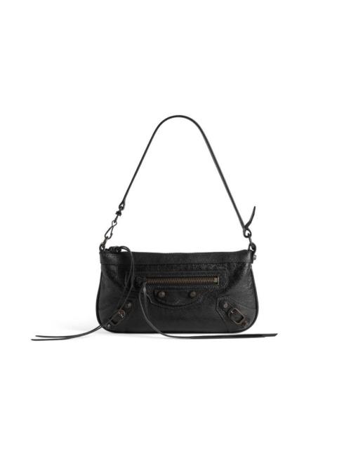 BALENCIAGA Women's Le City Pouch On Strap in Black