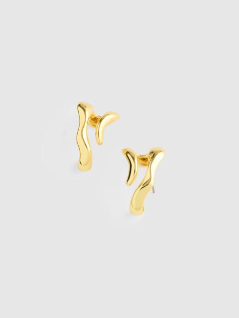 Madewell Sculptural Wraparound Double Hoop Earrings